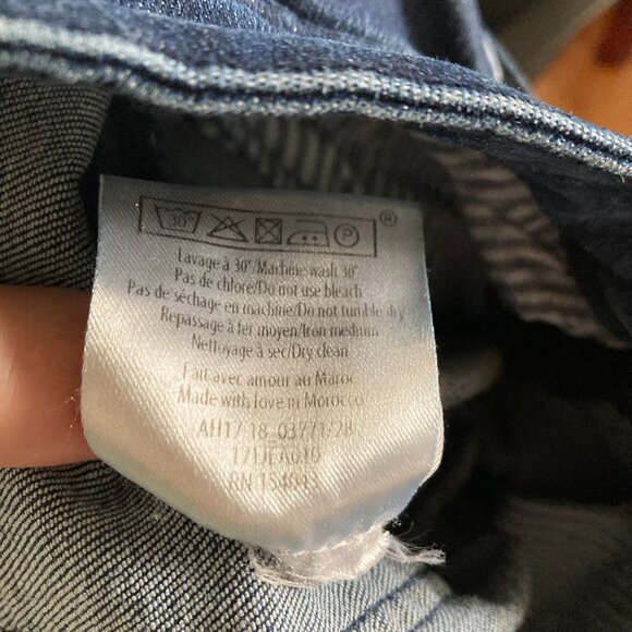 Sezane Denim Dark Blue Wash Jeans Size 28 Skinny Slim Mid-Rise Designer Chic - Picture 14 of 14